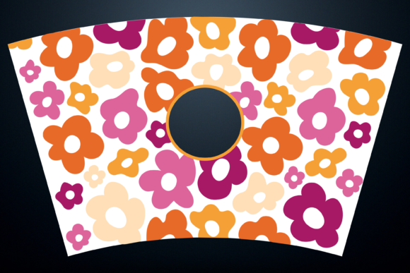 70s Groovy Flowers SVG: Graphics & Print Templates