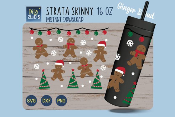 Christma Ginger Bread Strata SVG PNG: Festive Graphics & Illustrations