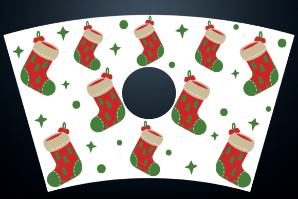 Christmas Stocking Starbucks Cup Svg Graphics