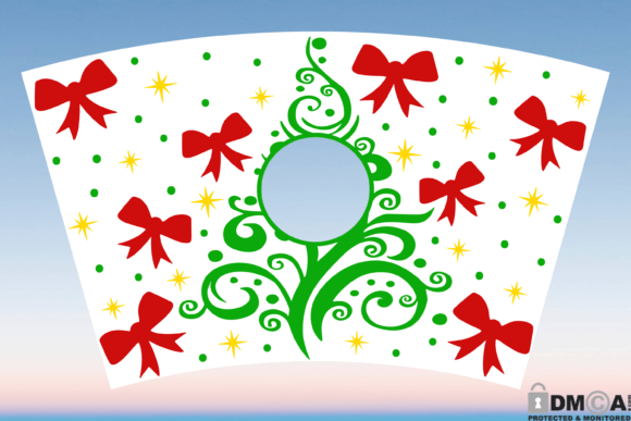 Christmas Tree Gift Starbucks Cup Svg Graphics and Print Templates