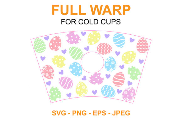 Easter Eggs Starbucks Cup SVG: Graphics for Crafts