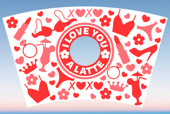 Funny Valentines Day Starbucks Cup Svg Graphics