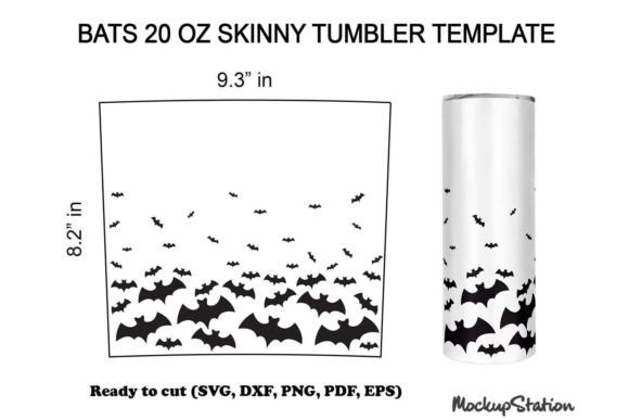 Halloween Tumbler SVG Bats Tumbler: Graphics for Crafts-Driven Branding