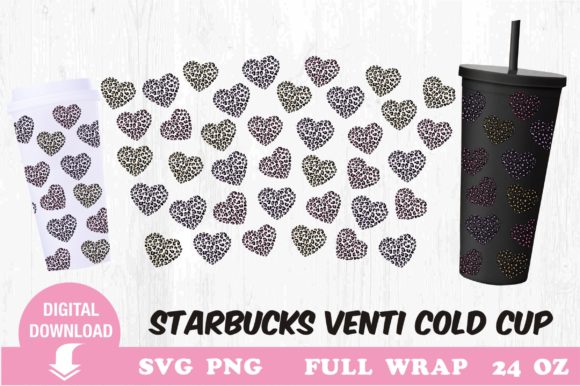 Hearts. Tumbler Svg. Leopard Heart. Graphics