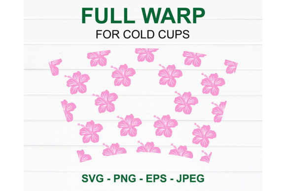 Hibiscus Starbucks Cup Svg: Graphics for Crafts & Content