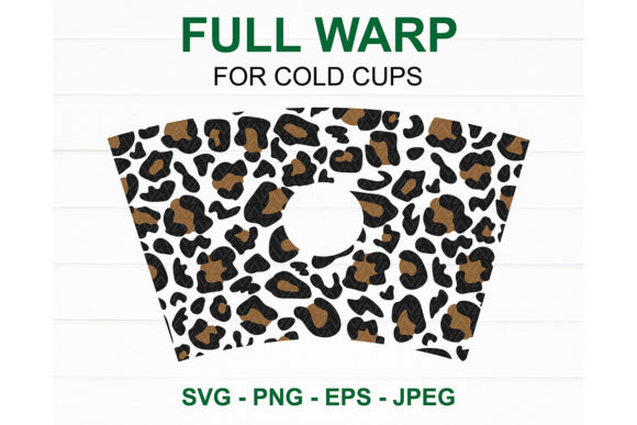 Leopard Starbucks Cup SVG: Graphics for Crafts & Content