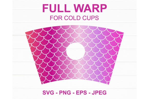 Mermaid Scales Starbucks Cup Svg for Crafts and Graphics