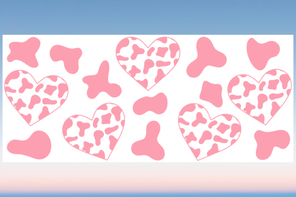 Strawberry Cow Print Libbey Wrap Cup Svg Graphics
