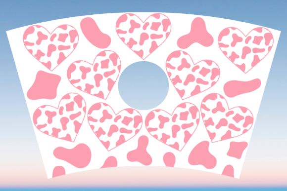 Strawberry Cow Print Starbucks Cup SVG: Graphics & Print Templates