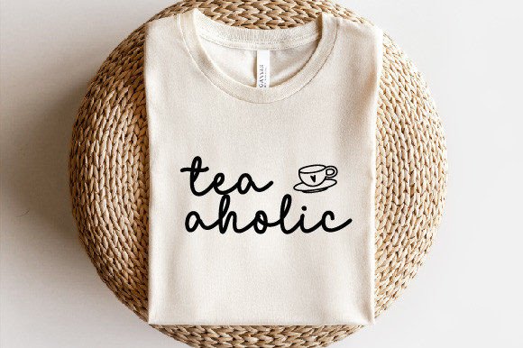 Tea Aholic SVG: Graphics for Print Templates & Brand Campaigns